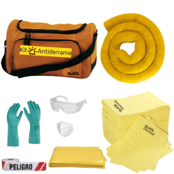 Kit Absorbente para Derrames Químicos 18 Lts Portable